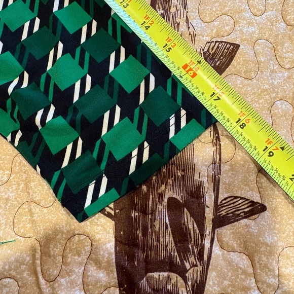 New York & Company Stretch faux wrap dress Green Geometric women’s M - Picture 12 of 12